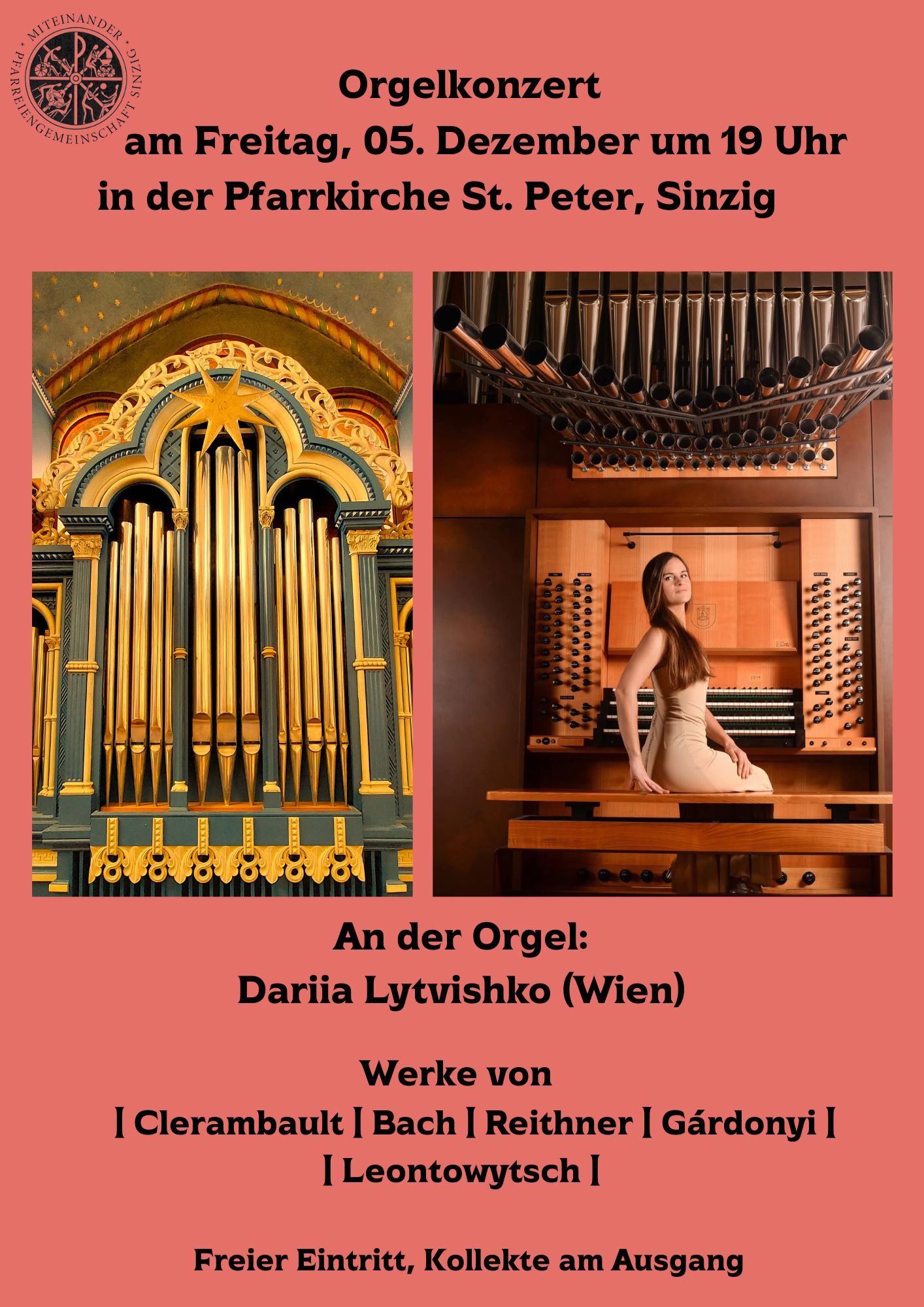 Orgelkonzert Dezember 25 (c) Benedikt Röhn Orgelkonzert Dezember 25